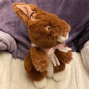 Beautiful Chocolate Bunny Rabbit stuffed animal, Hare, 15&quot; easter