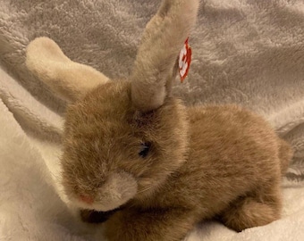 Gorgeous Buttons the Bunny Rabbit stuffed animal, Hare, TY 10"