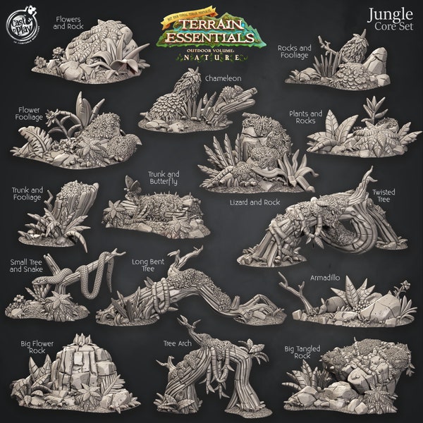 Terrain Essentials: Jungle Core Set | Cast n Play