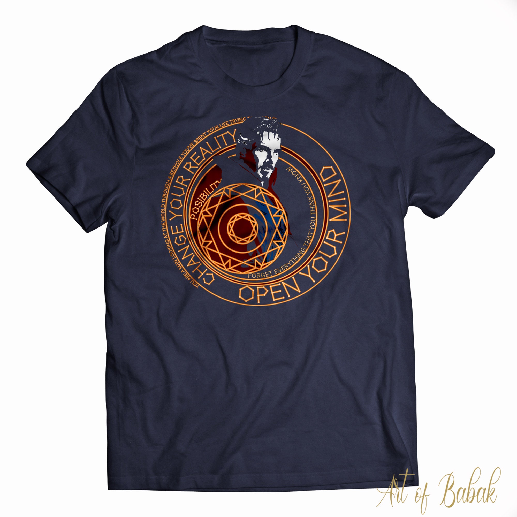 Dr Strange T-Shirt, Marvel Dr Strange Logo Tee Shirt 2022