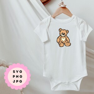 Teddy Bear SVG Baby Boy Onesie SVG Classroom (Instant Download) - Etsy