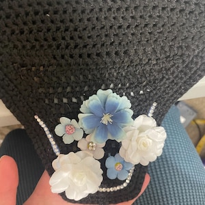 Floral horse bonnet