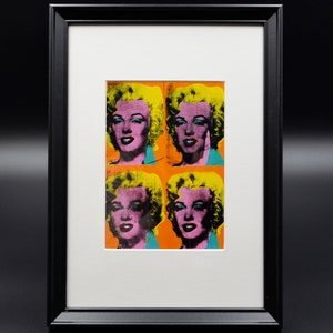 Andy Warhol Pop art limited publication fine print – Marilyn Monroe – Matted, Framed & Ready to hang