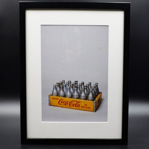 Andy Warhol Pop art limited publication fine print – Coca Cola bottles – Matted, Framed & Ready to hang