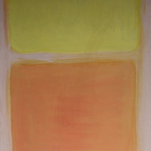 Abstract expressionism - painting (collector / gallery stamped on verso) with signature inscription