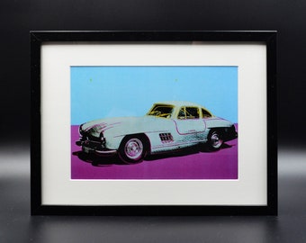 Andy Warhol Pop Art limitierte Publikation Fine Print – Auto – mattiert, gerahmt & Ready to hang