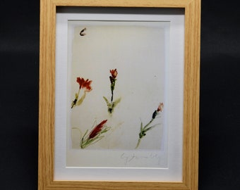 Cy Twombly Expressive limited publication fine art print – Composition– Matted, Framed & Ready to hang