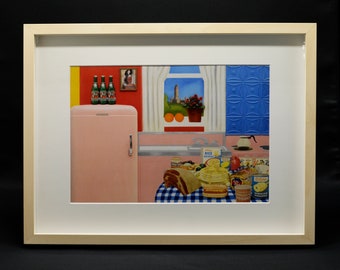 Tom Wesselmann Pop art limited publication fine print – Composition – Matted, Framed & Ready to hang