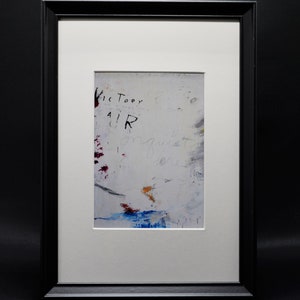 Cy Twombly Expressive limited publication fine art print – Composition– Matted, Framed & Ready to hang