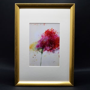 Cy Twombly Expressive limited publication fine art print – Flowers – Matted, Framed & Ready to hang