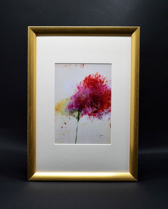 Cy Twombly Expressive Limited Publication Fine Art Print – Flowers