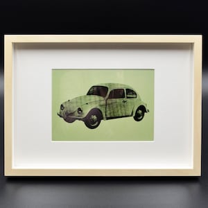 Andy Warhol Pop art limited publication fine print – Car, beetle– Matted, Framed & Ready to hang