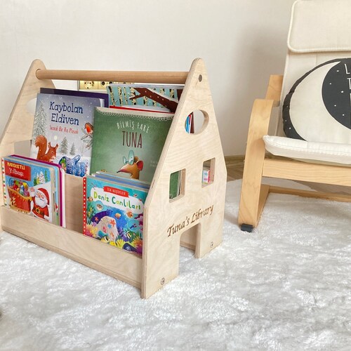 Montesoori Bookshelf Montessori Bookshelf for Kids Toddler Etsy