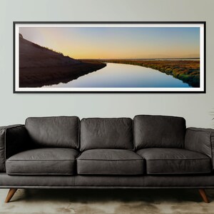 Smooth Water - Don Edwards National Wildlife Refuge - Panorama Fine Art Print - Landscape Photography - Home Decor - Wall Art - Gift