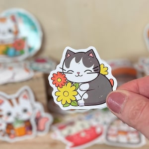 Cartoon Cat Vinyl Stickers