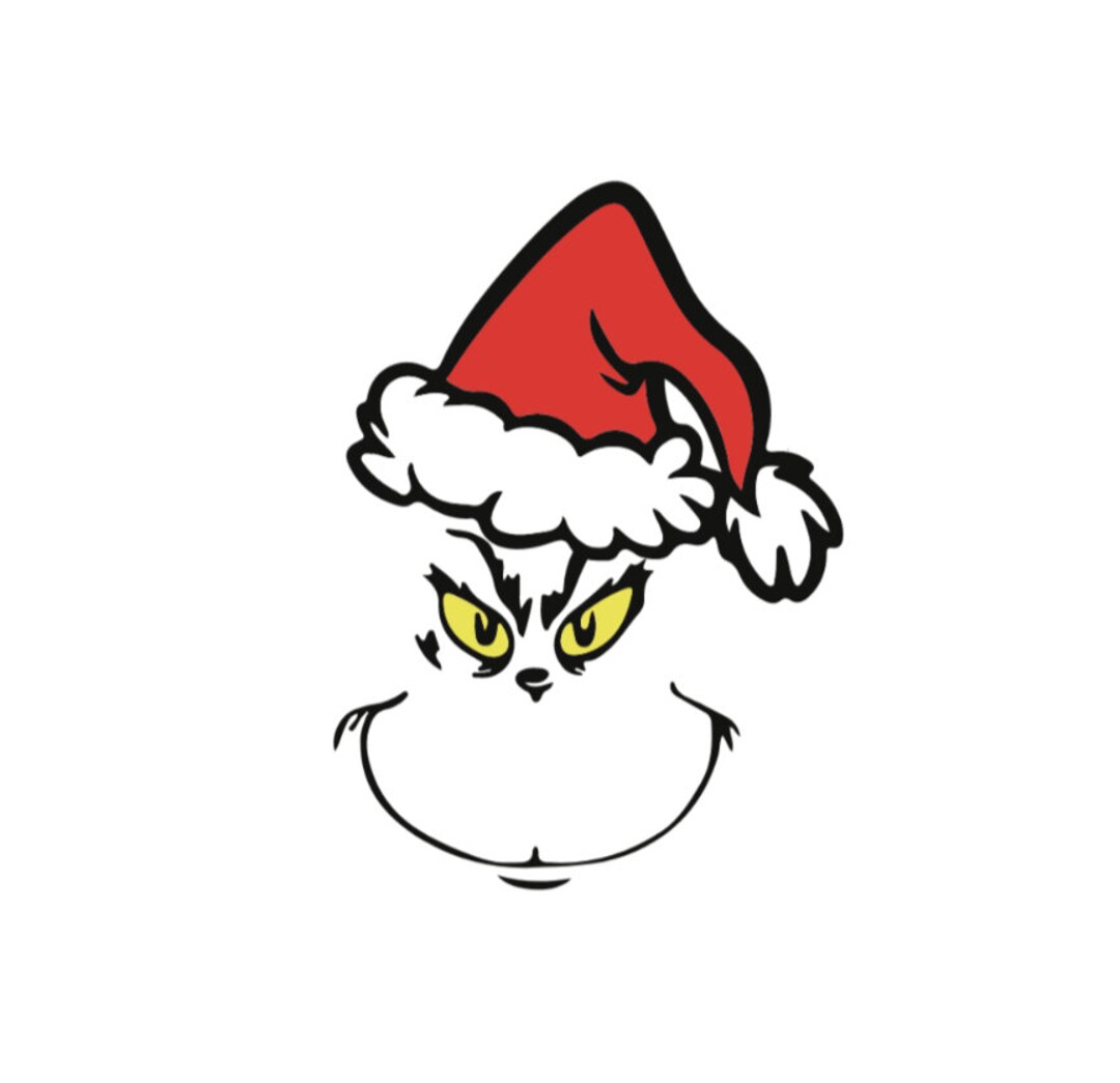 The Grinch Face SVG - Etsy