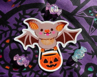 Halloween Candy Bat Vinyl Sticker