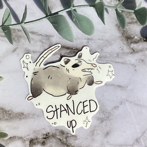 Stickers vinyle opossum