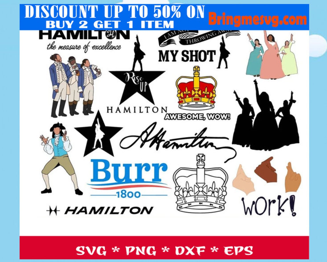 130 Hamilton SVG Hamilton SVG Bundle Hamilton Silhouette | Etsy