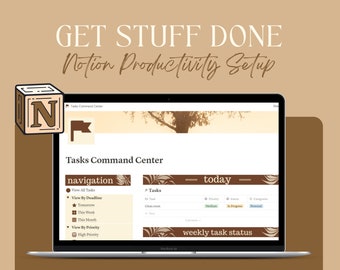 Notion Template To Do List Task Management | Notion Dashboard, Productivity Planner, Project Tracker, Task Manager, Digital To Do List