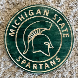 Michigan State Spartans Sports Signs