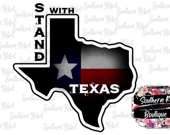STAND WITH TEXAS png file