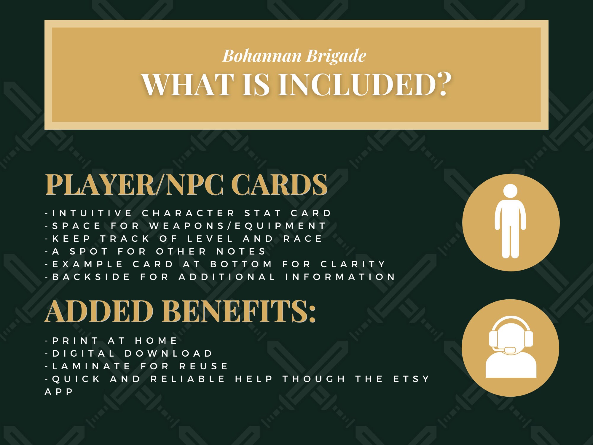 Dnd NPC Cards, Tabletop RPG Notes (PDF Download) - Etsy