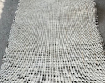 Rattan Cane Webbing 20 Width White Radio Rattan Webbing Cane Woven Mesh/Webbing Bleached/ Weave Rattan Webbing Woven For Decor, DIY Projects