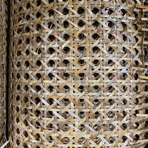 18&#39;&#39;/24&#39;&#39;/36&#39;&#39; Width Dark Natural Rattan Cane  Webbing Roll for Cane Furniture, Restoration and DIY Project