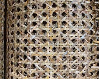18&#39;&#39;/24&#39;&#39;/36&#39;&#39; Width Dark Natural Rattan Cane  Webbing Roll for Cane Furniture, Restoration and DIY Project