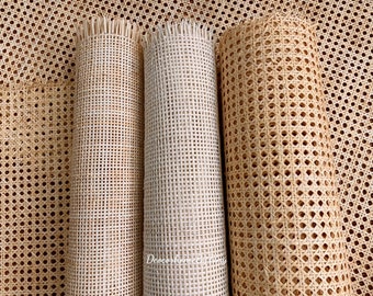 Rattan Cane Webbing Width 24" Premium Natural Pre woven Radio Rattan Cane webbing for furniture repair/restoration DIY/ Sell by foot