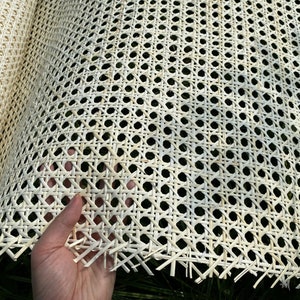 Cane Webbing 18''/19"/20"/24''/36"Width Hexagon Natural Rattan Cane webbing,White/Cream color/Bleached Rattan/for furniture/Sell By The Feet