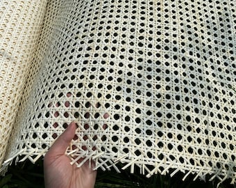 Cane Webbing 18''/19"/20"/24''/36"Width Hexagon Natural Rattan Cane webbing,White/Cream color/Bleached Rattan/for furniture/Sell By The Feet