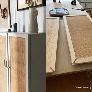 Webbing Rattan Cane 20" Width Trending Light Cream Radio/ Square Natural Rattan Cane Square Webbing Roll (Radio Weave)