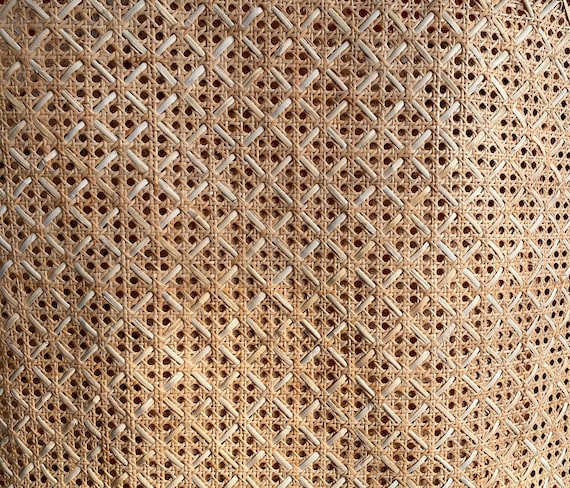 Luxury Design-Rhombic Pattern Natural Cane Sheet Rattan Closed Weave Cane Webbing, Natural Rattan Cane Webbing 18''/24''/ 27.5''/ 36'' Width