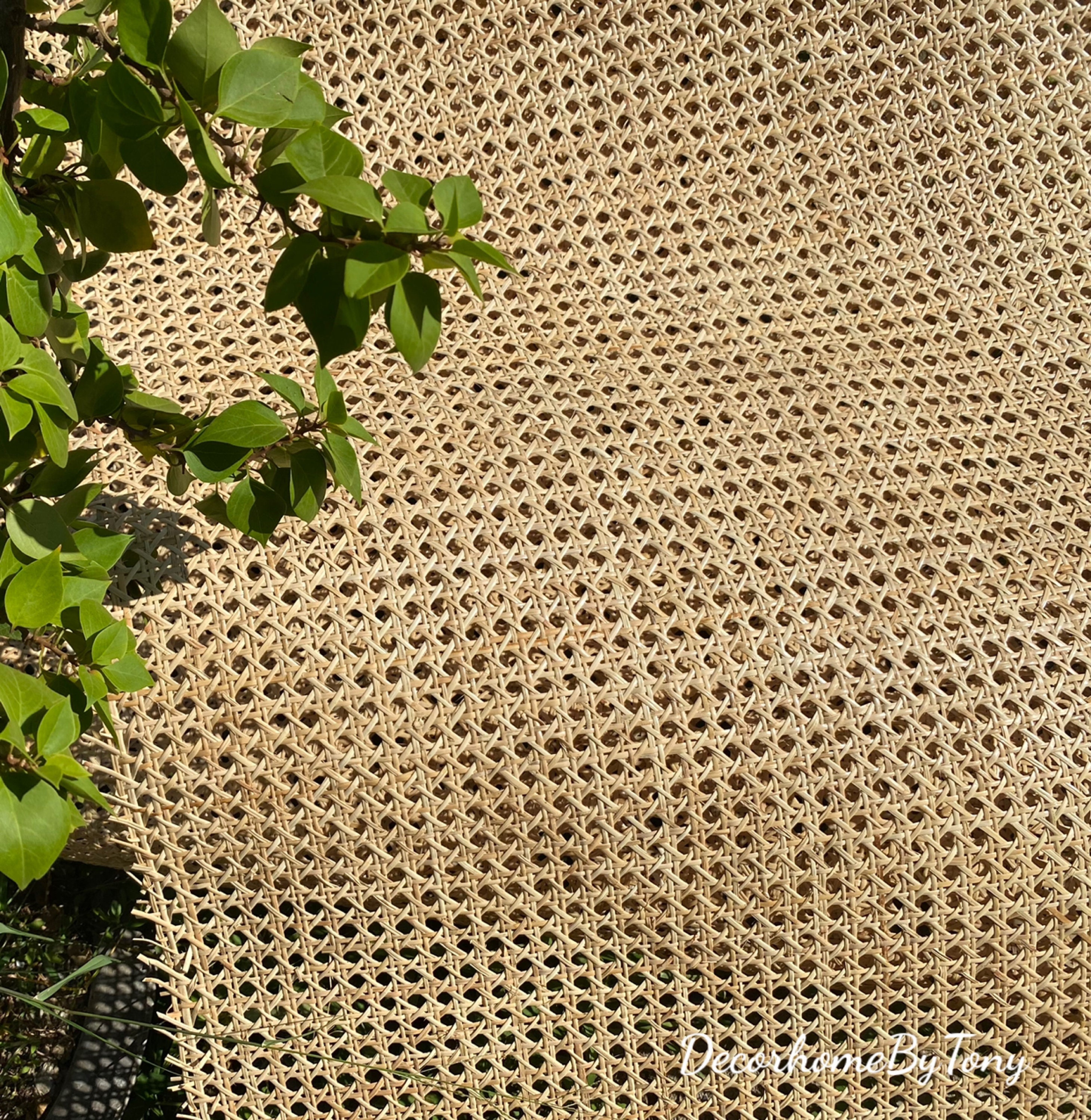 AerDream Natural Cane Webbing 1 Roll Decorative Wide Uses Fashion  Artificial-Rattan Webbing Woven Open Mesh Cane Accessories 