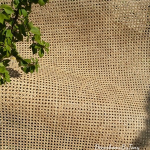 Rattan Cane Webbing 24 inches Natural Rattan Cane Webbing Roll, Unbleached Rattan Webbing Rolls for Cane Furniture, restoration/ Cannage
