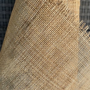 Rattan Cane Webbing 15.5",18''/20"/24''/27.5"/31.5"/36" Width, Square Cane Webbing Webbing Woven For Crafts- Sell By The Feet