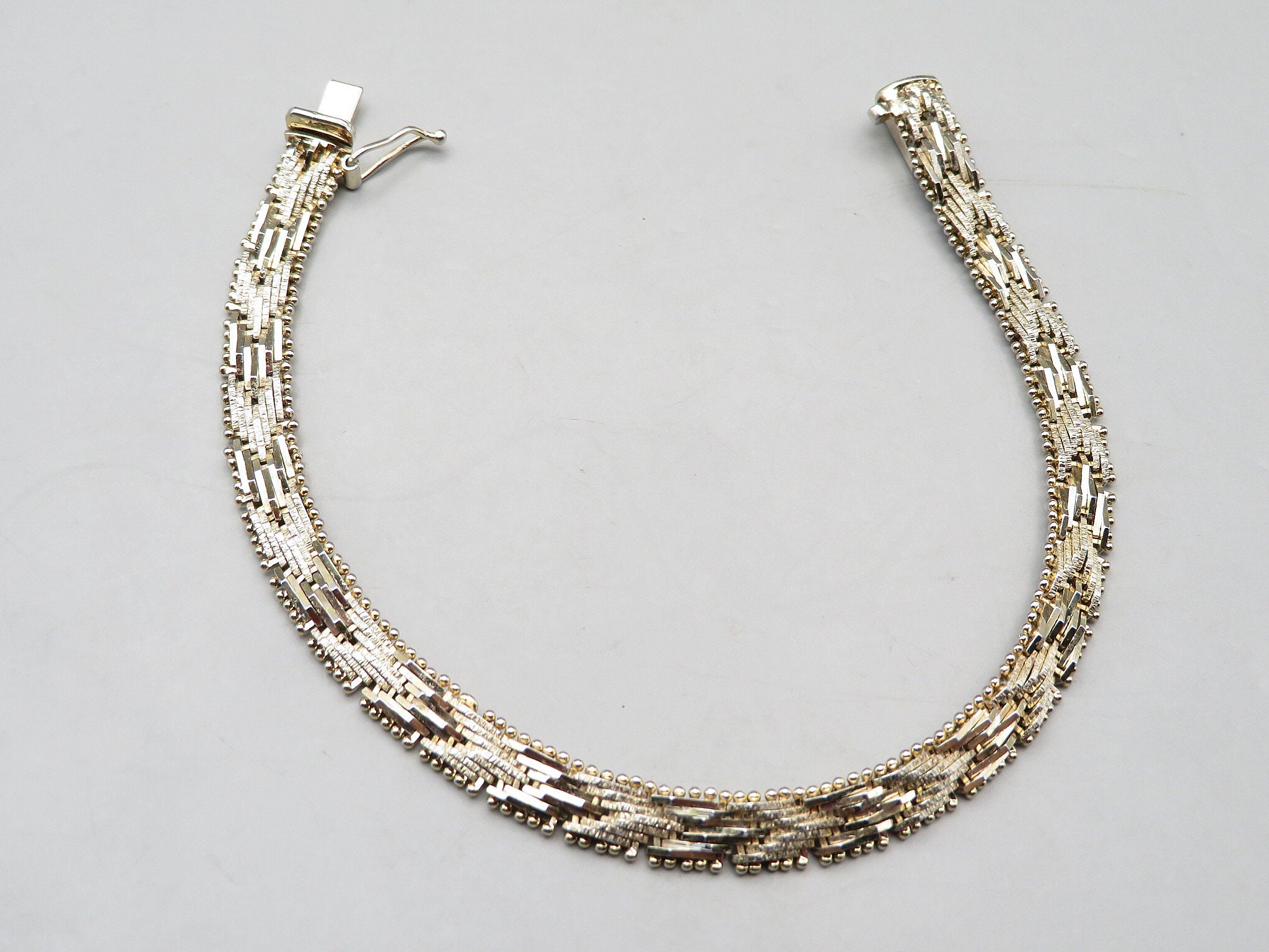 Vintage Italian Silver Bracelet Ropeknot