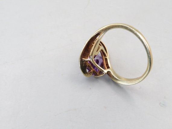 10k Yellow Gold 2.60ct Synthetic Alexandrite Ring… - image 3