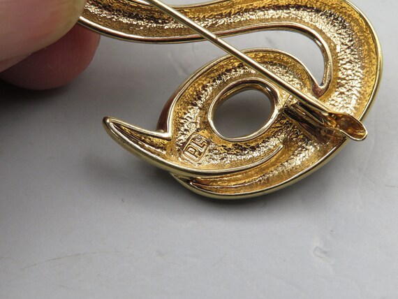 Pierre Lang Gold Tone Serpent or Snake Brooch Pin… - image 3