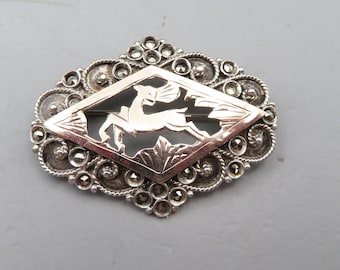 English Sterling Silver Looking Glass English Sterling Silver Looking Glass