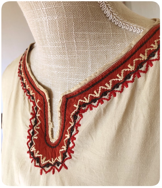 Antique Bulgarian Folk Dress, Macedonian Mediterr… - image 3