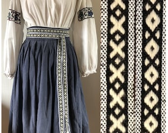 Handmade Scandinavian Sash Belt, Nordic Slavic Folk Belt, Traditional Ethnic Belt for Women