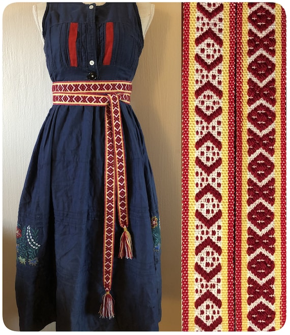 Buy Handwoven Saami Belt, Scandinavian Sash Belt, Nordic Slavic