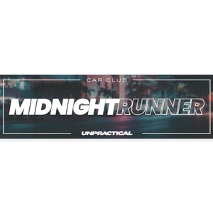 Midnight Runner Car Slap Sticker
