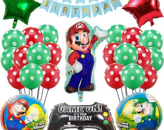 26 pcs Ultimate Mario foil balloon package! Kids Balloons party!