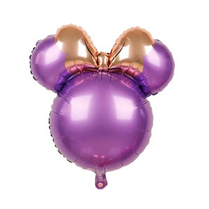 Purple Mouse with Ears 24" | Balloon - Animal, Magical, Happy Birthday, Party Decor, 1st Birthday, Cartoon