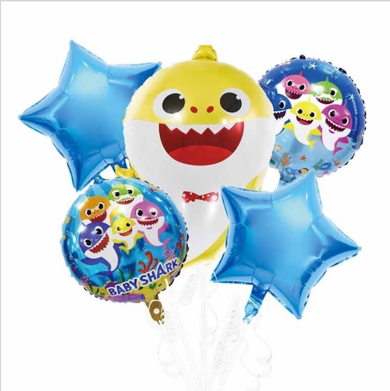 Set di 5 palloncini foil Baby Shark Palloncini Palloncino foil per  decorazioni per feste di compleanno per bambini -  Italia