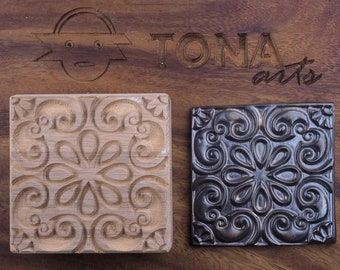 Kleistempel, textuurstempel, stempel, keramische aardewerk textuurstempel